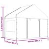 vidaXL Gazebo with Roof White 17.84x4.08x3.22 m Polyethylene