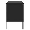 vidaXL TV Cabinet Black 105x35x50 cm Steel