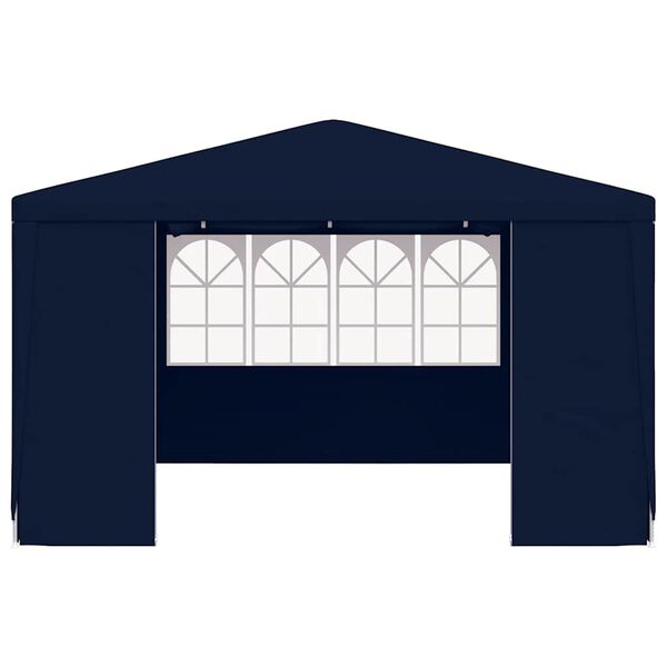 vidaXL Professional Party Tent with Side Walls 4x4 m Blue 90 g/m?