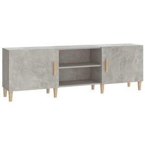 vidaXL TV Cabinet Concrete Grey 150x30x50 cm Engineered Wood