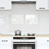 vidaXL Kitchen Backsplash Transparent 80 x 50 cm Tempered Glass