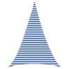 vidaXL Sunshade Sail 4 x 5 x 5 m HDPE Triangular Blue and White