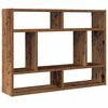 vidaXL Wall Shelf Old Wood 75x16x55 cm Engineered Wood