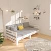 vidaXL Pull-out Day Bed without Mattress White 2x(80x200)cm