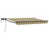 vidaXL Manual Retractable Awning with LEDs 2.5 x 2 m