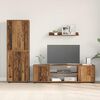 vidaXL TV Cabinet Set Wall-mounted 4 pcs Old Wood Engineered wood