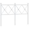 vidaXL Metal Replace Headboard White 120cm