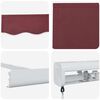 vidaXL Manual Retractable Awning Burgundy 300x250 cm