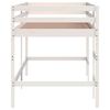 vidaXL Kids' Loft Bed without Mattress with Ladder White 90x190 cm Single