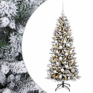 vidaXL Artificial Christmas Tree with Bauble 120 cm 150 LEDs