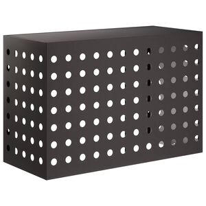 vidaXL Air Conditioner Cover Black 90 x 40 x 60 cm Steel
