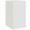 vidaXL Bedside Cabinet White 34.5x39x62 cm Steel