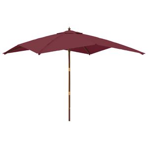 vidaXL Garden Parasol | Bordeaux Red | Polyester Fabric | Large | Tough