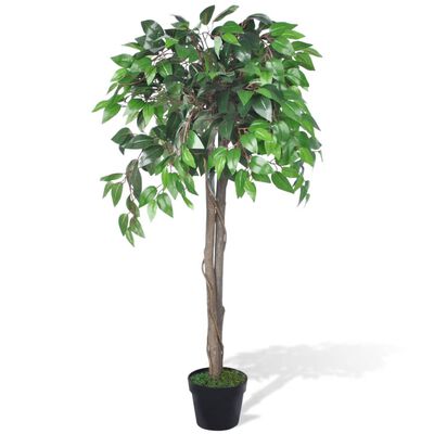vidaXL Artificial Plant Ficus Tree with Pot 110 cm