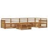 vidaXL Outdoor Sofa Set 6 pcs Natural Solid Acacia Wood
