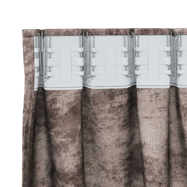 vidaXL Velvet Curtains 2 pcs Cappuccino 260 x 140 cm Velvet