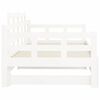 vidaXL Pull-out Day Bed without Mattress White Solid Wood Pine 2x cm