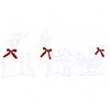 vidaXL Christmas Reindeer with sleigh 3 pcs 140 LEDs Cold White