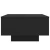 vidaXL Coffee Table with LED Lights Black 55x55x31 cm