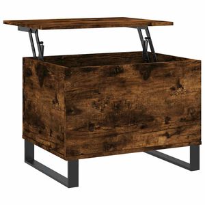 vidaXL Coffee Table Smoked Oak 60x44.5x45 cm Engineered Wood
