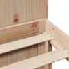 vidaXL Bookcase Bed without Mattress 200x200cm Solid Wood Pine