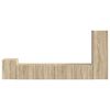 vidaXL TV Cabinet Set Wall-mounted 3 pcs Sonoma Oak Engineered Wood