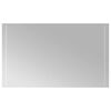vidaXL LED Bathroom Mirror Transparent 100 x 60 cm Tempered Glass