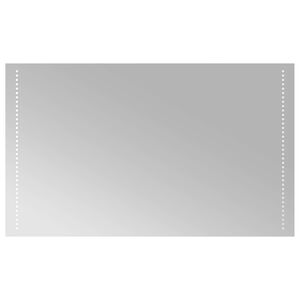 vidaXL LED Bathroom Mirror Transparent 100 x 60 cm Tempered Glass