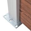 vidaXL Garden Fence WPC 1737x186 cm Brown