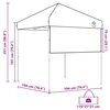 vidaXL Pop-up Canopy Tent Orange 200 x 200 cm Fabric