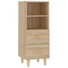 vidaXL Sideboard Sonoma Oak 34,5x34x90 cm Engineered Wood