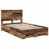 vidaXL Bed Frame with Headboard Old Wood 120 x 200 cm Engineered Wood