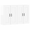 vidaXL Wall Mounted Cabinets 2 pcs High Gloss White Engineered Wood