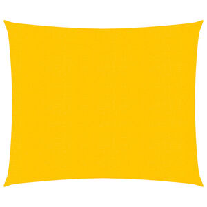 vidaXL Sunshade Sail 160 g/m&sup2; Square Yellow 5x5 m HDPE