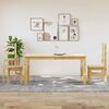 vidaXL 3 Piece Dining Set Panama Solid Wood Pine