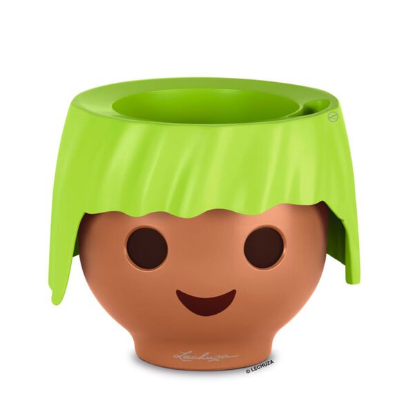 LECHUZA Table Planter OJO ALL-IN-ONE Apple Green