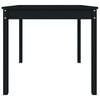 vidaXL Garden Table Black 82.5x82.5x76 cm Solid Wood Pine