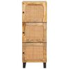 vidaXL Highboard with Drawer Brown 40 x 33 x 110 cm Solid Mango Wood
