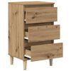 vidaXL Bedside Cabinet Artisan oak 40 x 35 x 70 cm Engineered wood