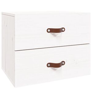 vidaXL Wall-mounted Bedside Cabinet White 50x36x40 cm