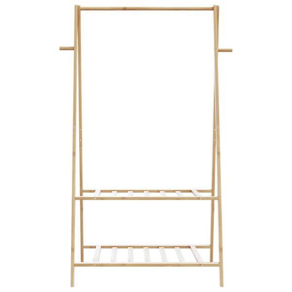 vidaXL Clothes Rack with Shelves 96x45.5x150.5 cm Bamboo