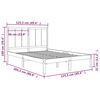 vidaXL Bed Frame without Mattress 120x200 cm Solid Wood Pine