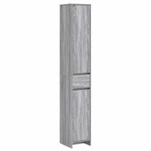 vidaXL Bathroom Cabinet Grey Sonoma 30 x 33 x 190 cm Engineered Wood