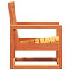 vidaXL Garden Chair Wax Brown 57.5x63x76 cm Solid Wood Pine