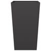 vidaXL Garden Planter Black 45x45x75 cm Steel