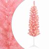 vidaXL Artificial Slim Christmas Tree 150 cm 150 LEDs Warm White