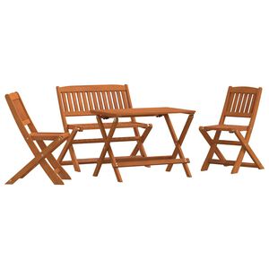 vidaXL 4 Piece Outdoor Dining Set for Children Solid Eucalyptus Wood