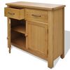 vidaXL Sideboard 90x33.5x83 cm Solid Oak Wood
