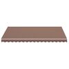 vidaXL Replacement Fabric for Awning Brown 3.5x2.5 m