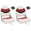 vidaXL 4 Piece Foldable Boat Seat Set High Backrest